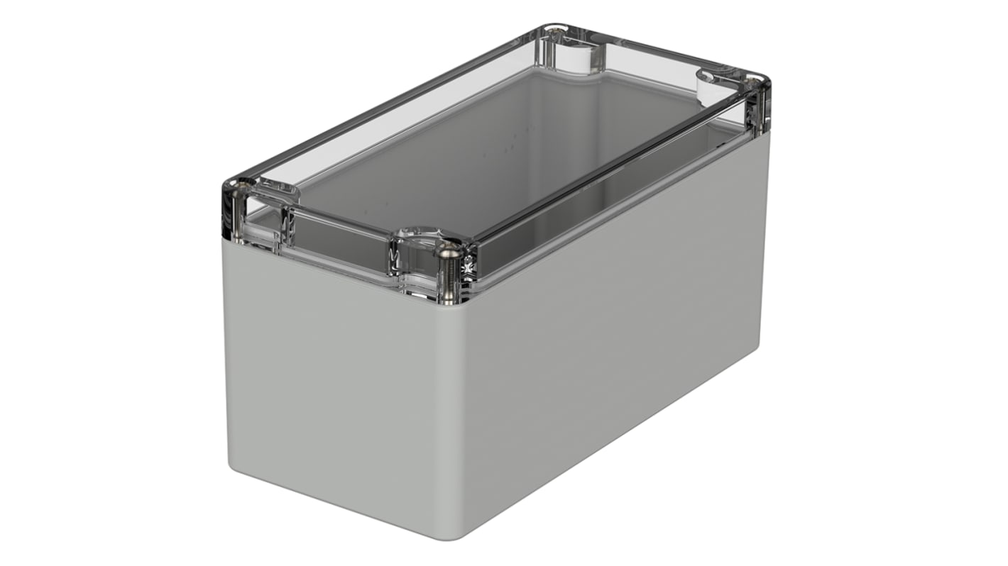 Caja Bopla de Policarbonato Gris, 160 x 80 x 85mm, IP66