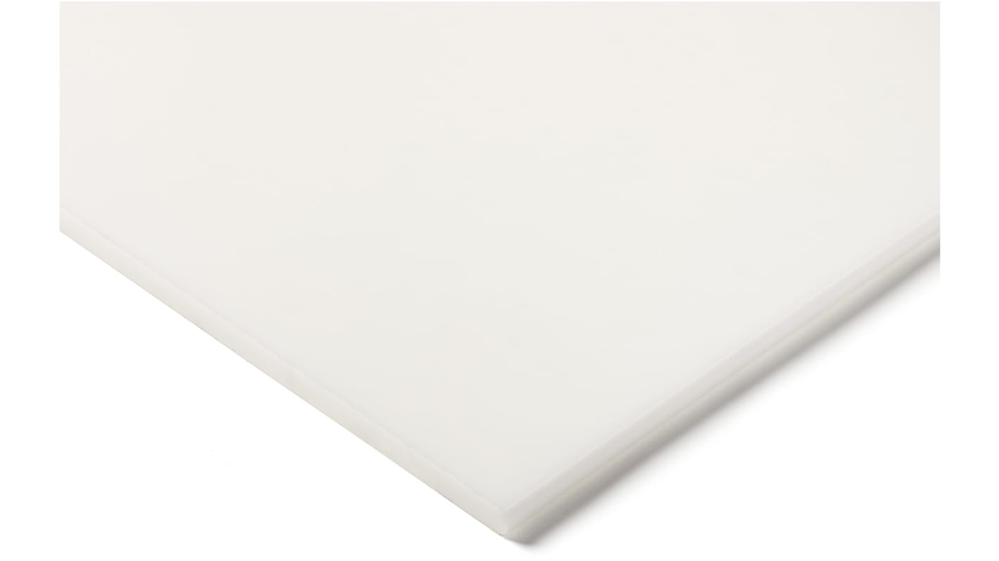 Foglio di plastica Tipo pieno RS PRO in POM, Bianco, 500mm x 300mm x 40mm