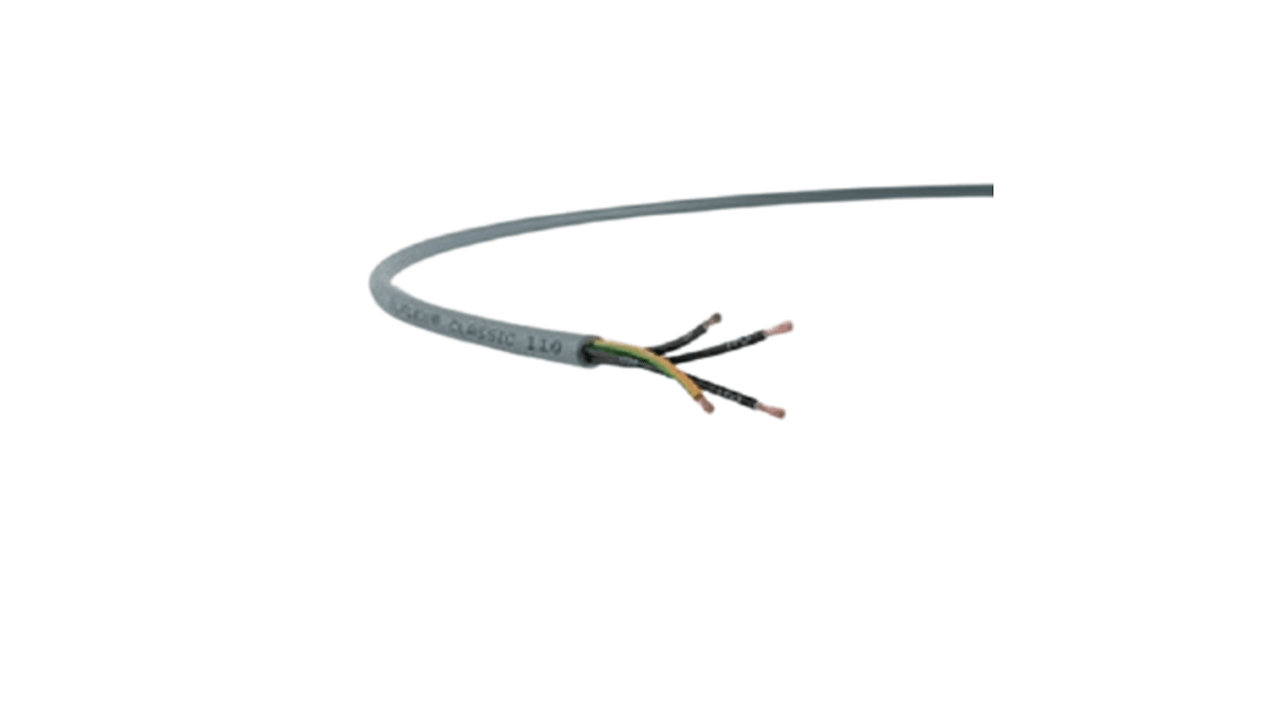 Lapp ÖLFLEX CLASSIC 110 Control Cable, 5 Cores, 1 mm², YY, Unscreened, 50m, Grey PVC Sheath, 17 AWG