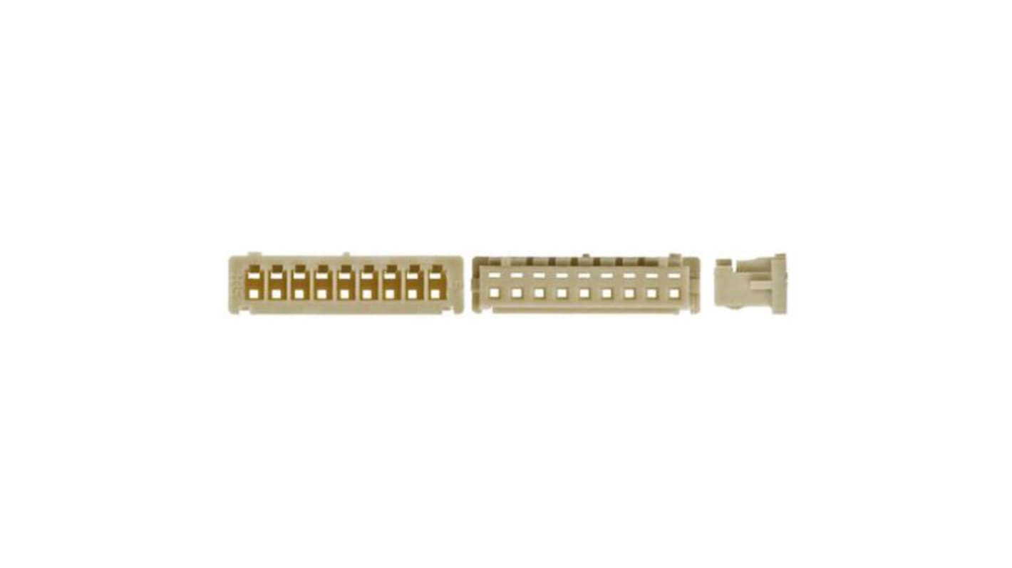 Hirose DF13 Steckverbindergehäuse Stecker 1.25mm, 9-polig / 1-reihig Gerade, Kabelmontage für