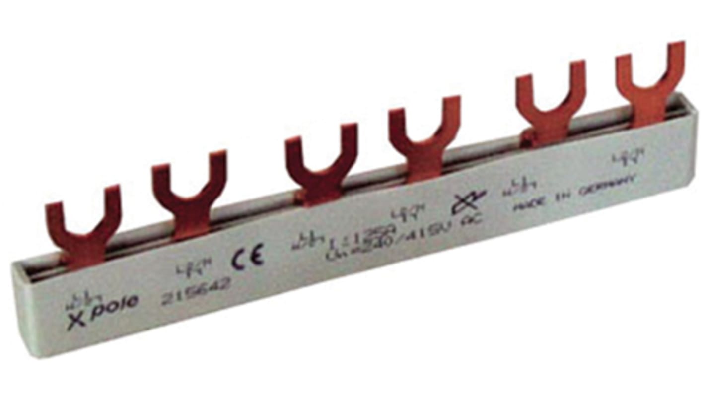 Peine de distribución, 78623727 EVG-16/2PHAS/6MODUL+ZV-BS-G+FAZ-XK25, 2 Fases, 415V EVG