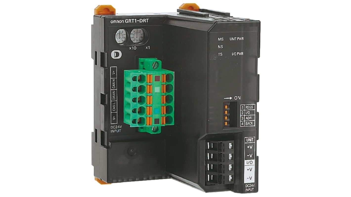 Omron PLC udvidelsesmodul, til brug med DeviceNet, SmartSlice I/O-enheder 90 x 58 x 70 mm 24 V=