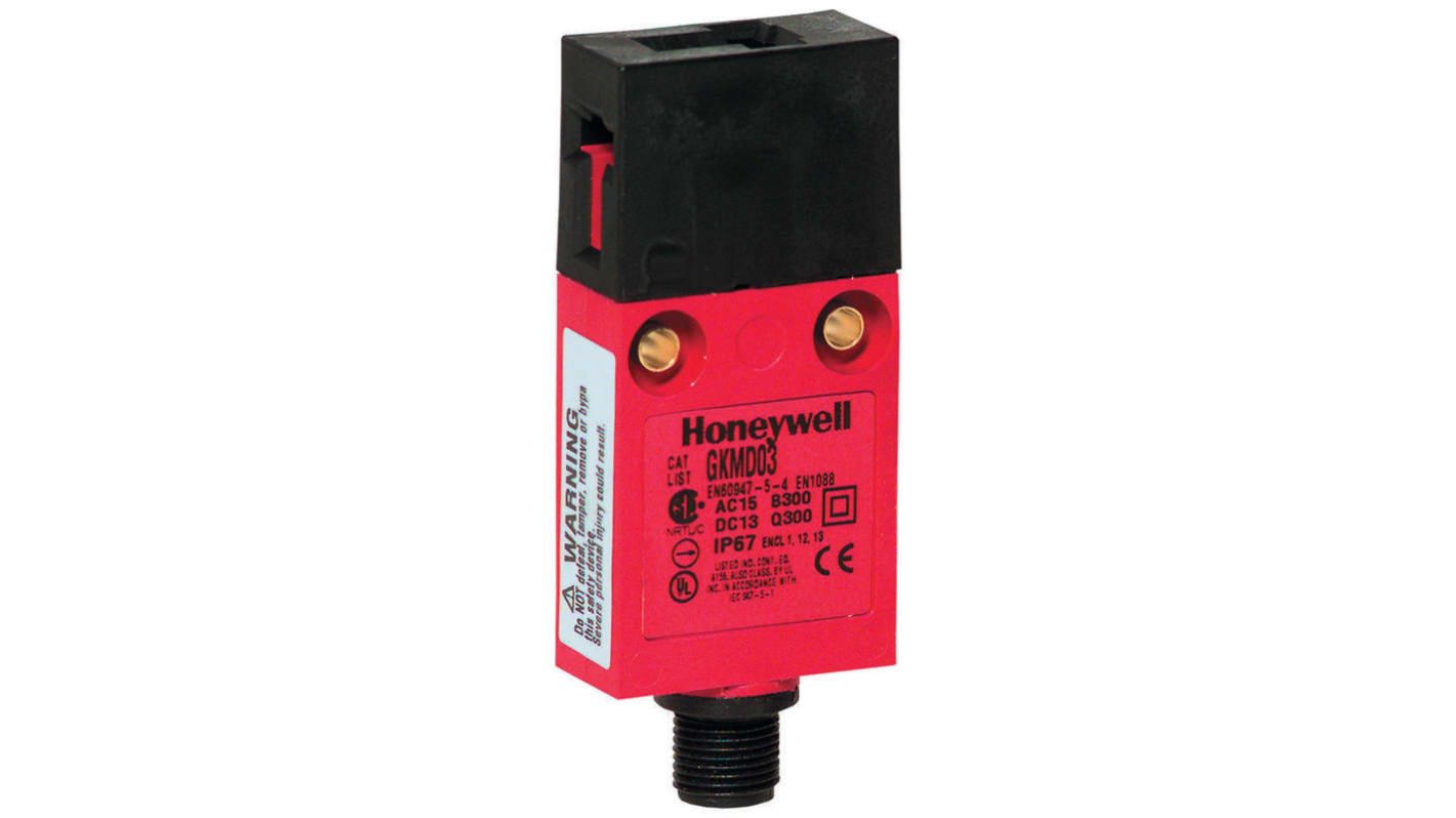 Interruptor de Bloqueo de Seguridad Honeywell GKMA13, Cable, 2, 1 NC / 1 NA, 1 A, 50V, 50V, 1 NC / 1 NA, Fibra de