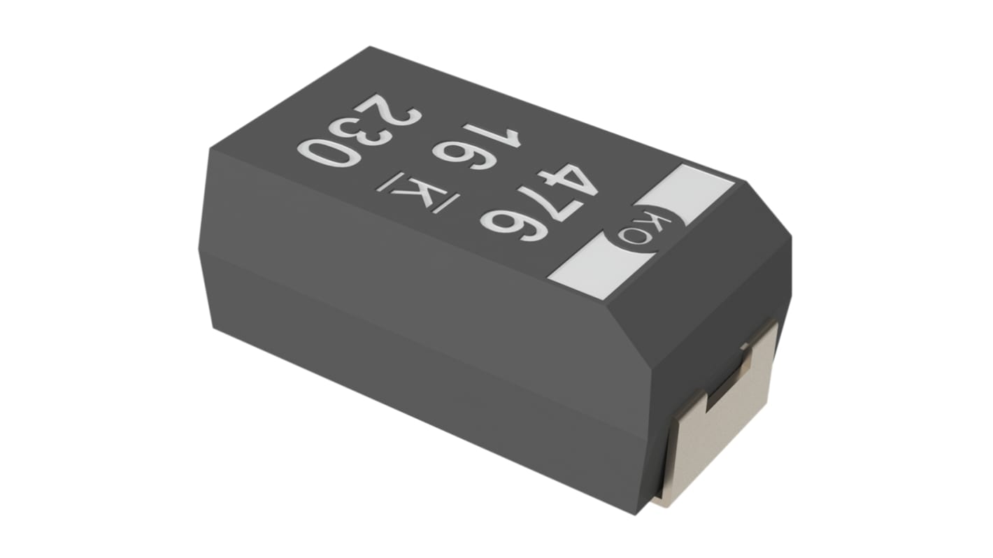 KEMET 330μF Surface Mount Polymer Capacitor, 2.5V dc