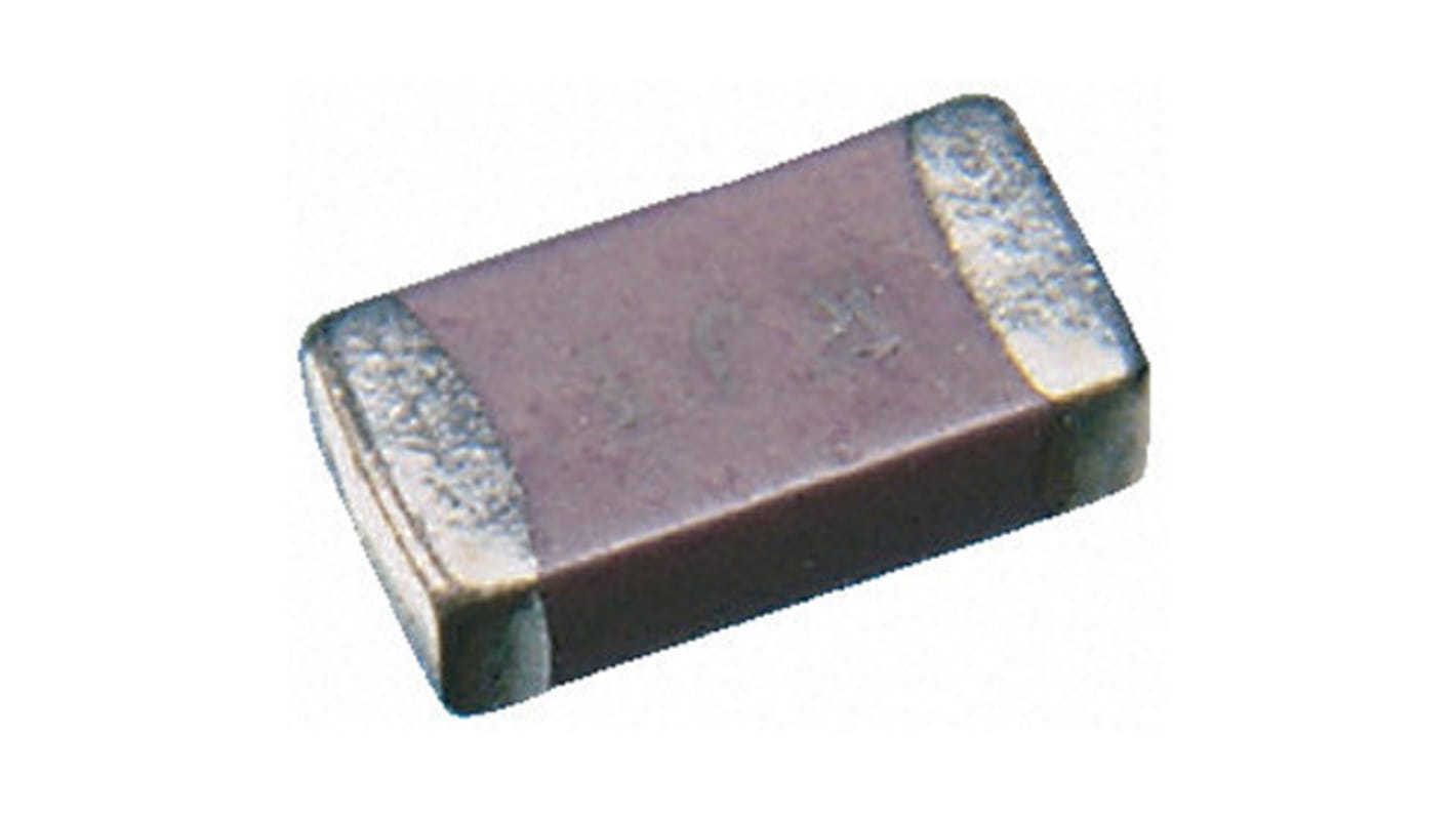 Condensateur céramique multicouche MLCC CMS, 3.3nF, 25V c.c., ±5%, diélectrique : C0G