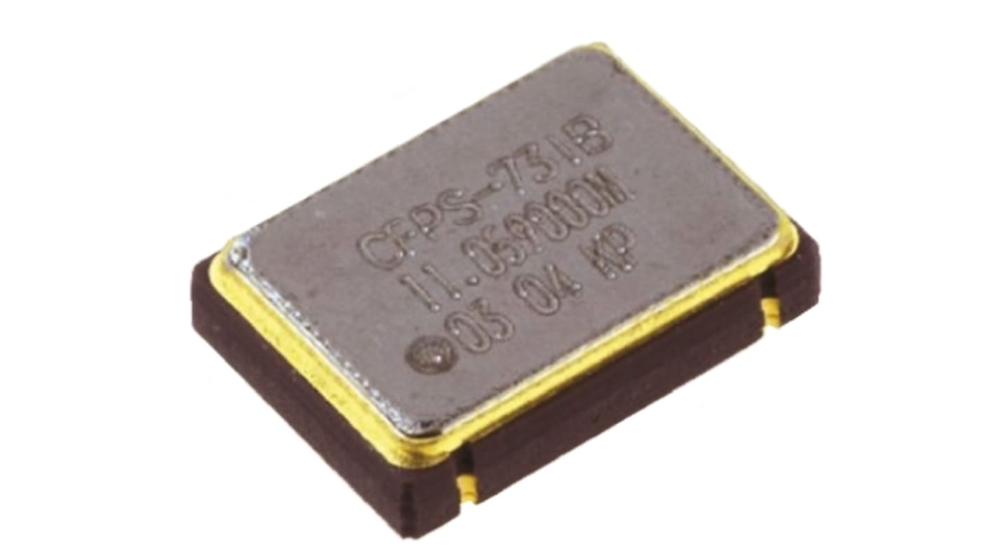 IQD, 50MHz Clock Oscillator, ±50ppm HCMOS, 4-Pin SMD 50.0MHz CFPS-73 ±50ppm -40+85°C 3.3V