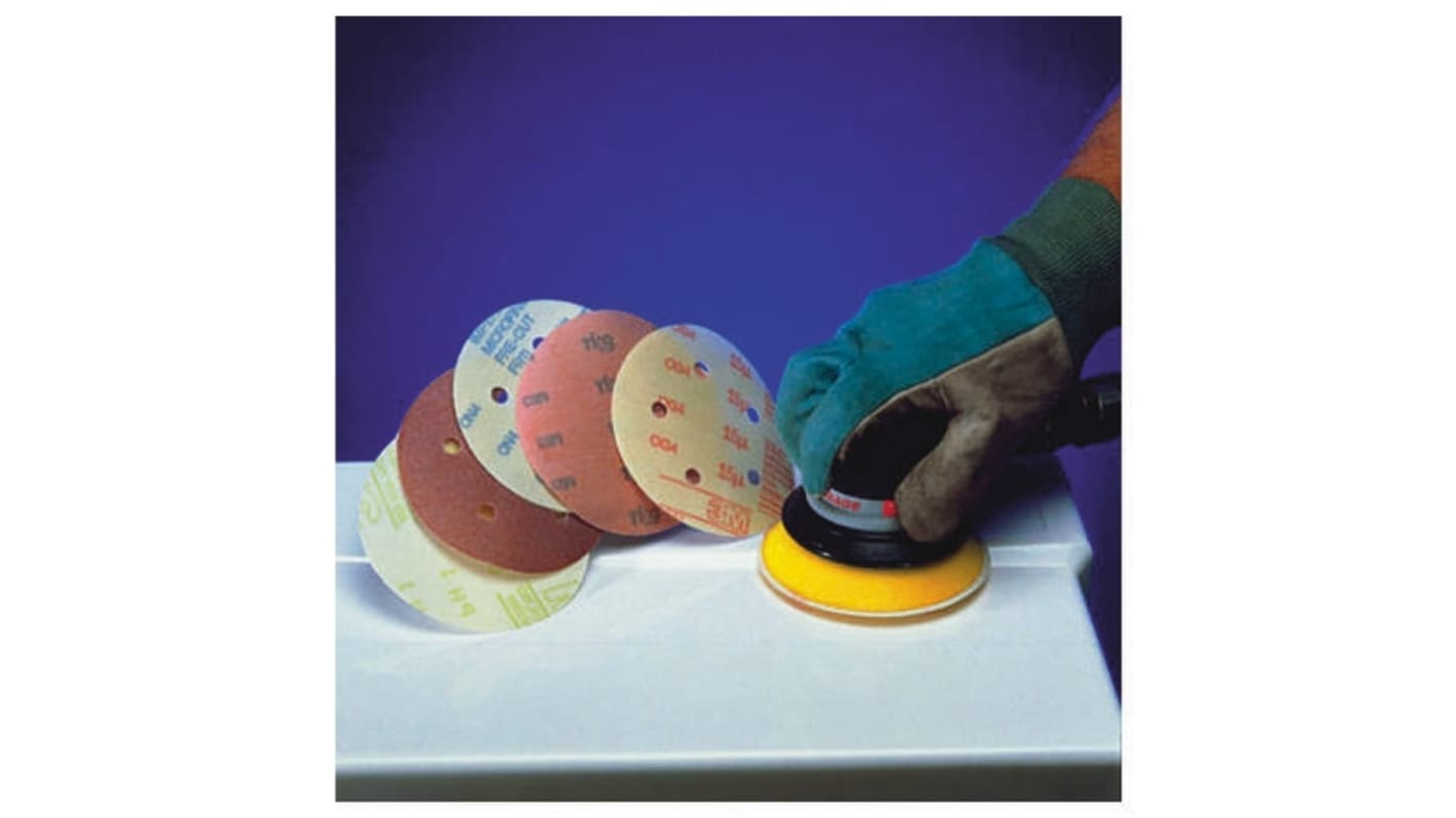 3M Aluminium Oxide Sanding Disc, 150mm, P2500 Grit, Hookit, 25 in pack