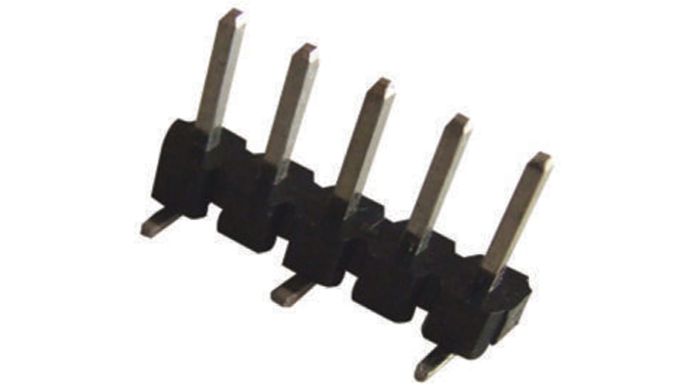 Stelvio Kontek 671 Series Straight Surface Mount Pin Header, 40 Contact(s), 2.54mm Pitch, 1 Row(s), Unshrouded