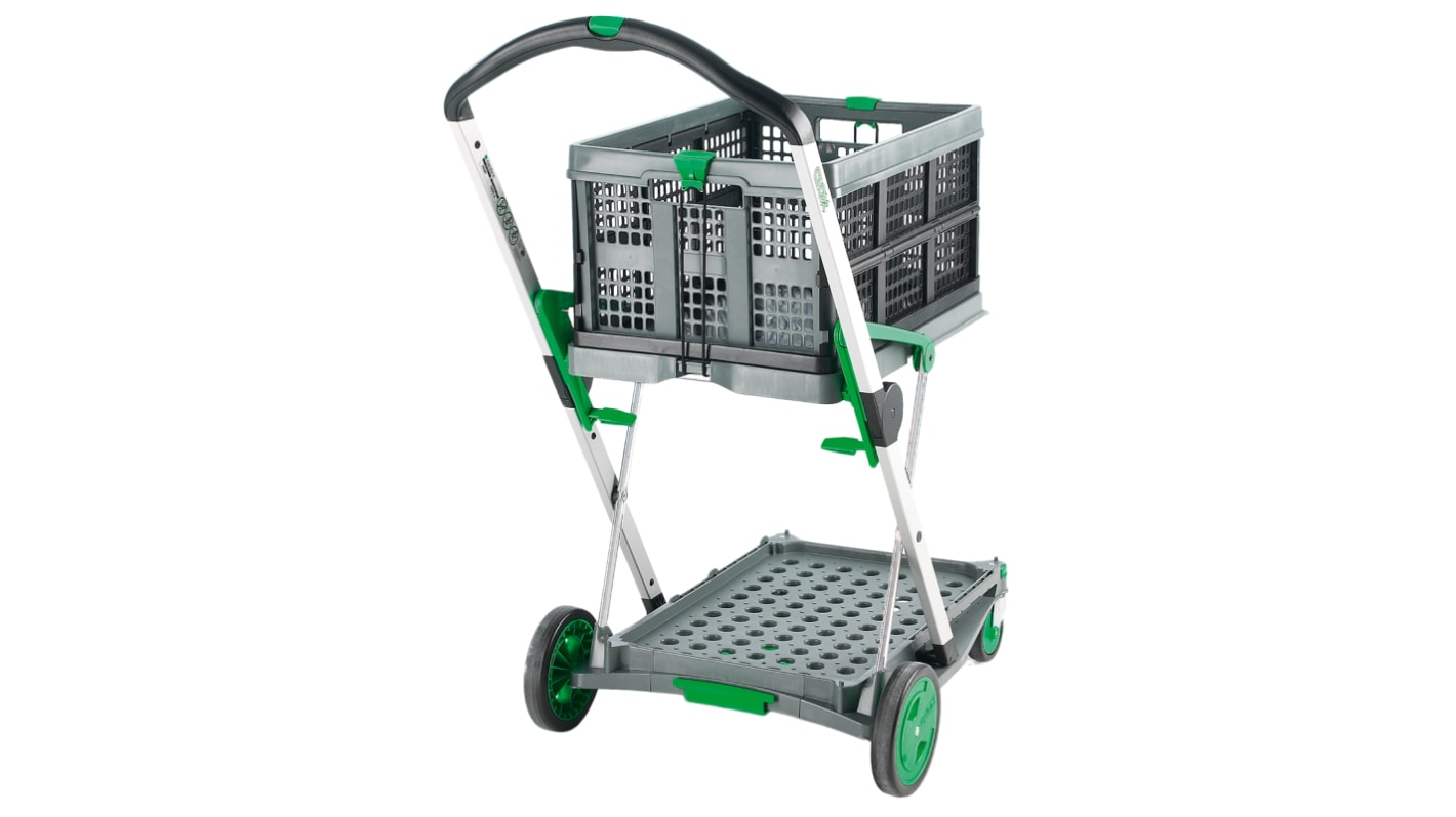 RS PRO Trolley mit 2 Ebenen, Aluminium Rahmen, 670 x 470mm, max. 60kg, 1025mm