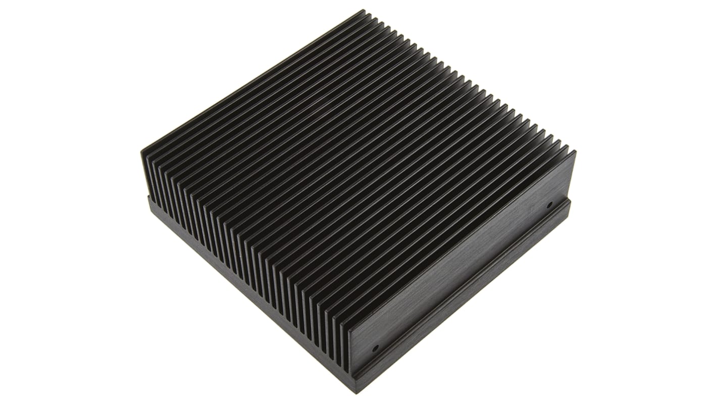 Disipador Thermo Electric Devices de Aluminio Negro, 0.6K/W, dim. 100 x 101.6 x 32mm, para usar con Aluminio