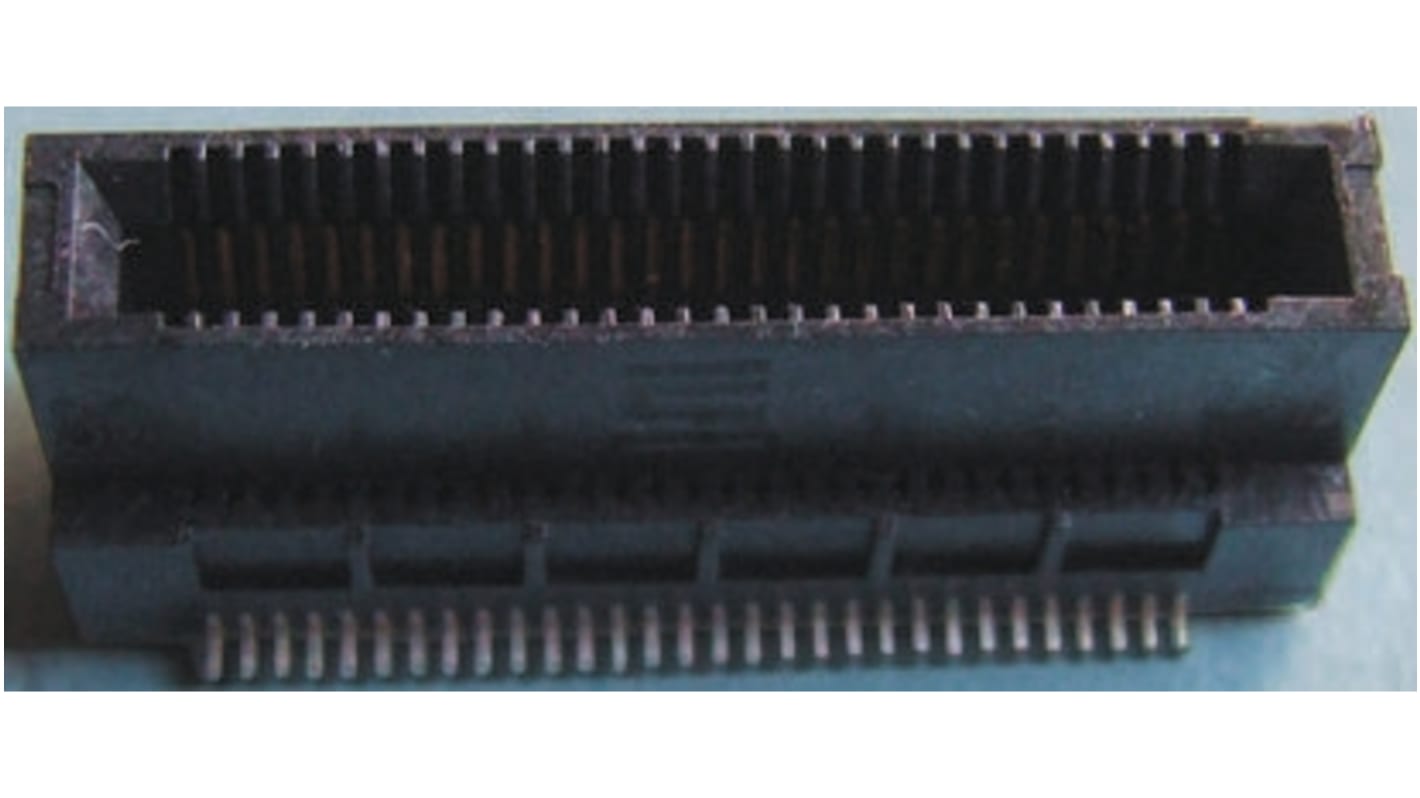 Samtec Female Edge Connector, Surface Mount, 20-Contacts, 0.635mm Pitch, 2-Row, Solder Termination