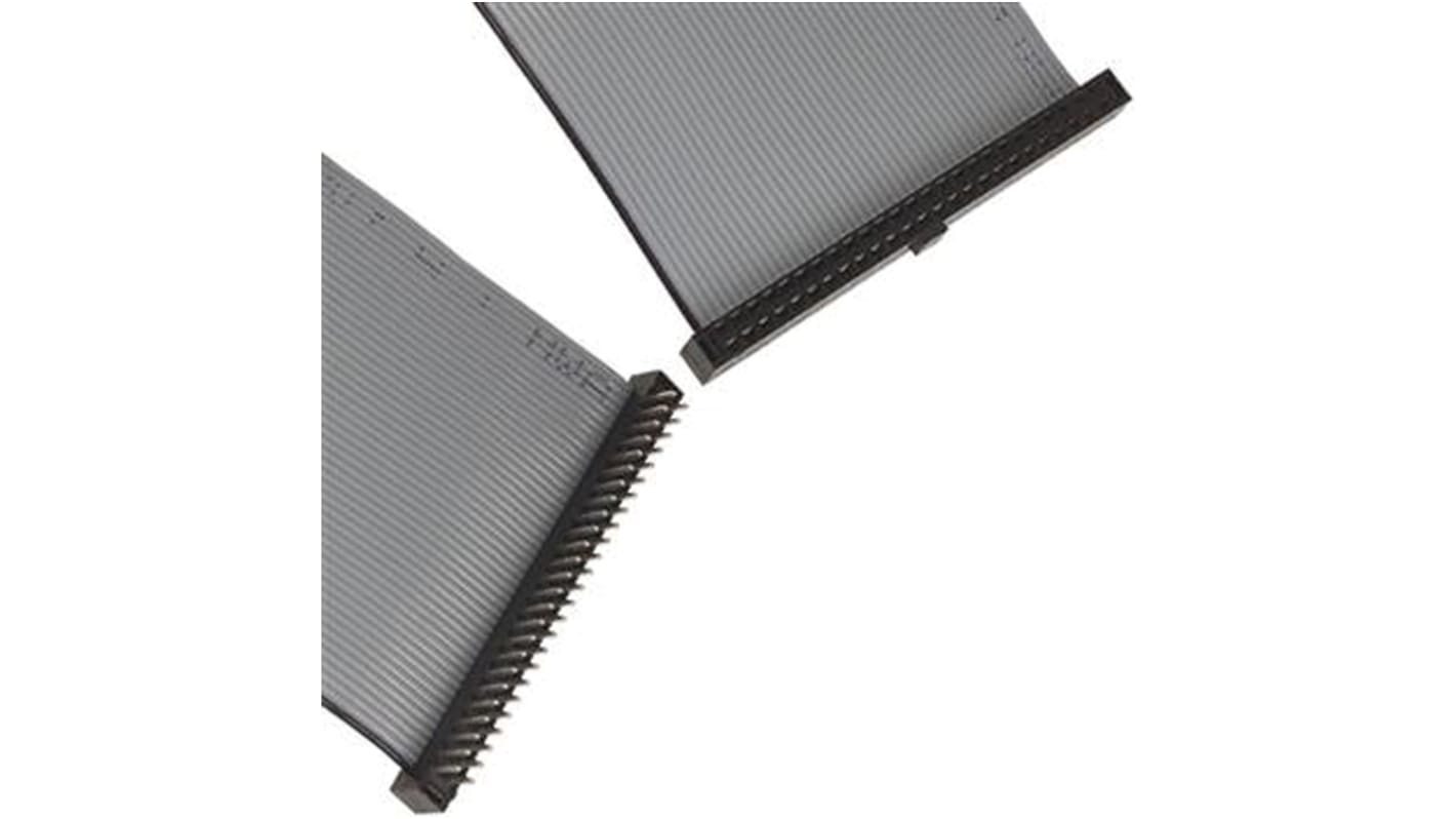 Samtec TCMD Series Flat Ribbon Cable, 2x25-Way, 2mm Pitch, 200mm Length, Tiger Eye IDC to Tiger Eye IDC