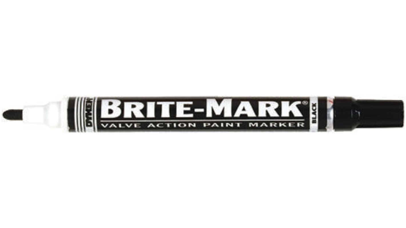 Dykem Brite-Mark Black Marker Pen