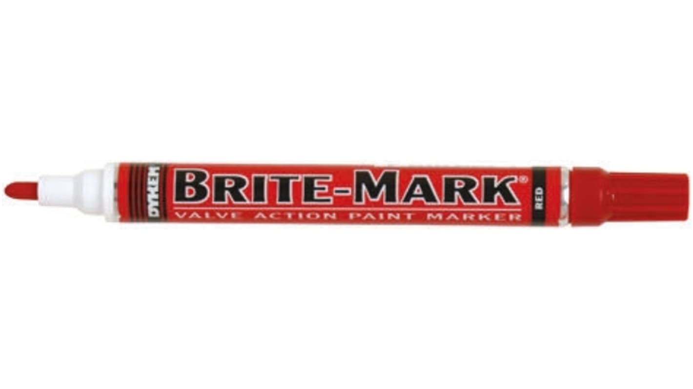 Dykem Brite-Mark Red Marker Pen