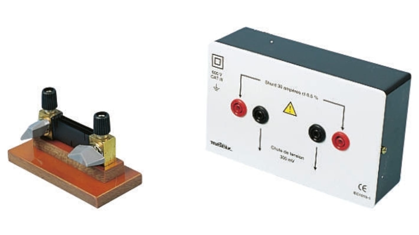 Metrix Shunt, 30 A, 300mV mit Anschlussplatte