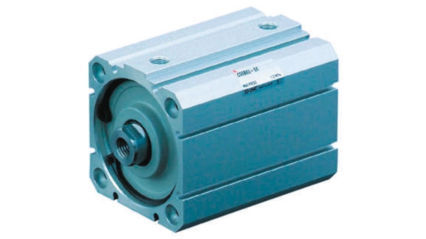 SMC Pneumatic Compact Cylinder - 25mm Bore, 50mm Stroke, C55 Series, Double Acting