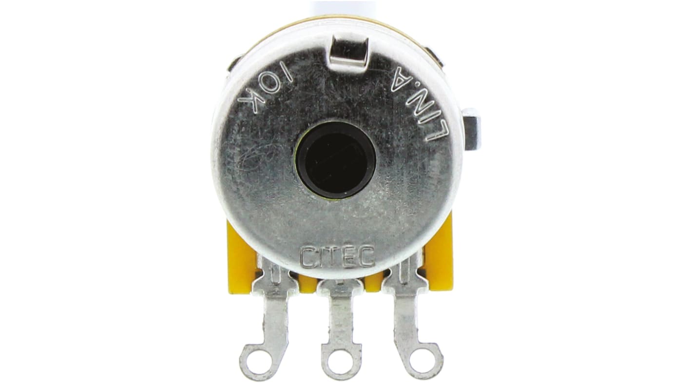 TE Connectivity 10kΩ Rotary Potentiometer 1-Gang Panel Mount, 1623760-2