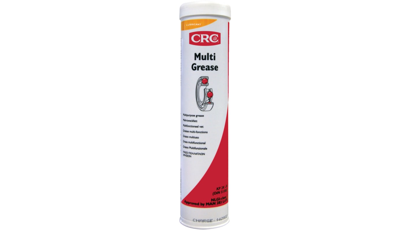 CRC Multi Grease Lithium-Komplex, Synthetik Fett Gelb -30°C bis +130°C, Kartusche 400 g