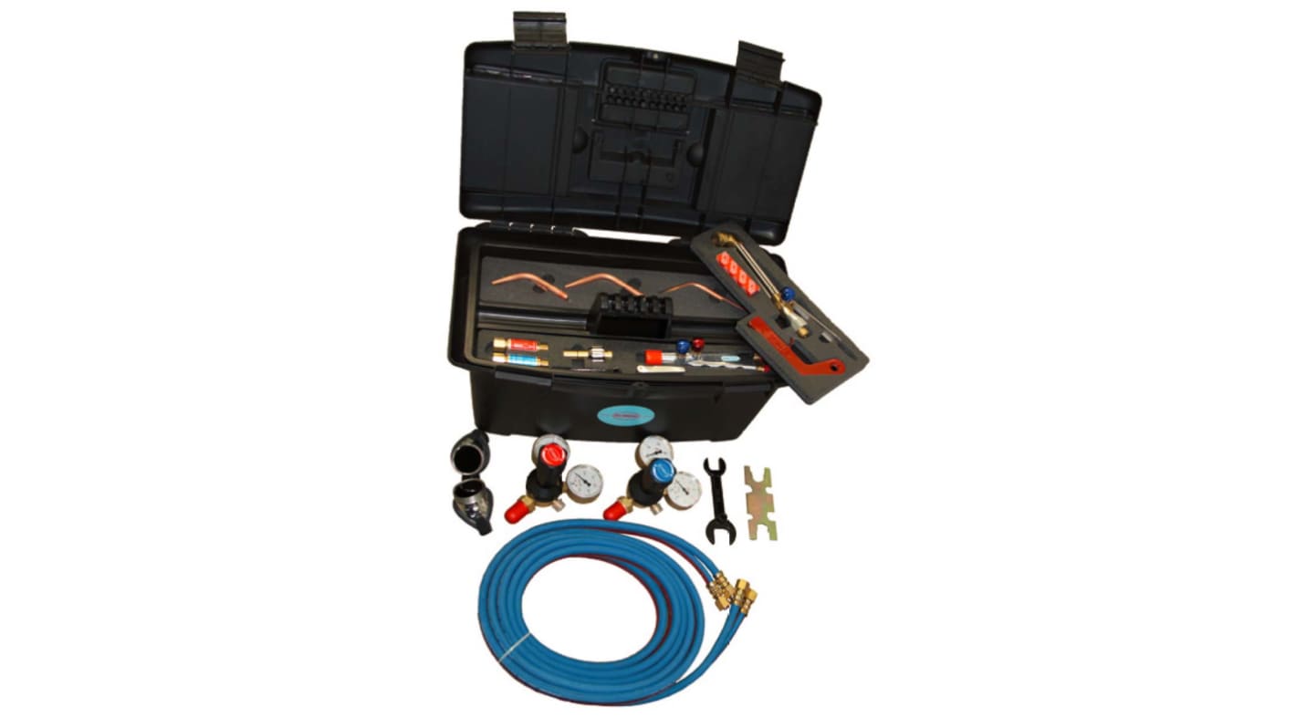 GCE Gas Welding Kit, Kit Contents 1/16 in ANM Cutting Nozzle, 10, 13, 18, 25 mm, 3/64 in ANM Cutting Nozzle, 5, 7,