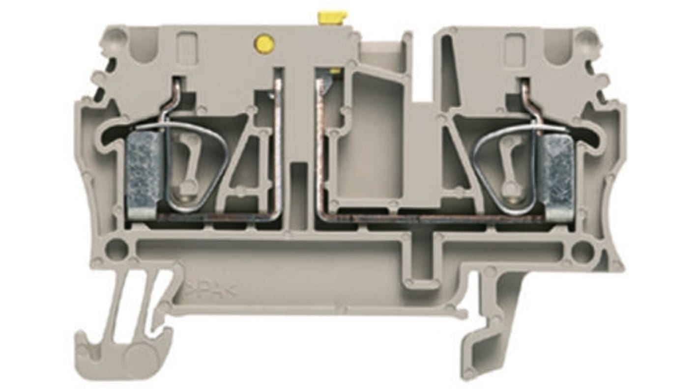 Weidmüller ZTR Series Brown DIN Rail Terminal Block, 2.5mm², Single-Level, Clamp Termination