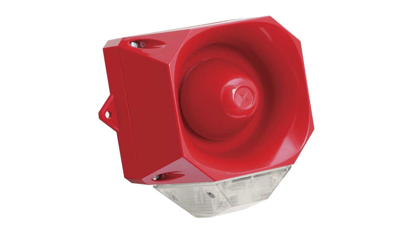 Eaton Series Clear Sounder Beacon, 9 → 60 V dc, IP66, Wall Mount, 110dB at 1 Metre