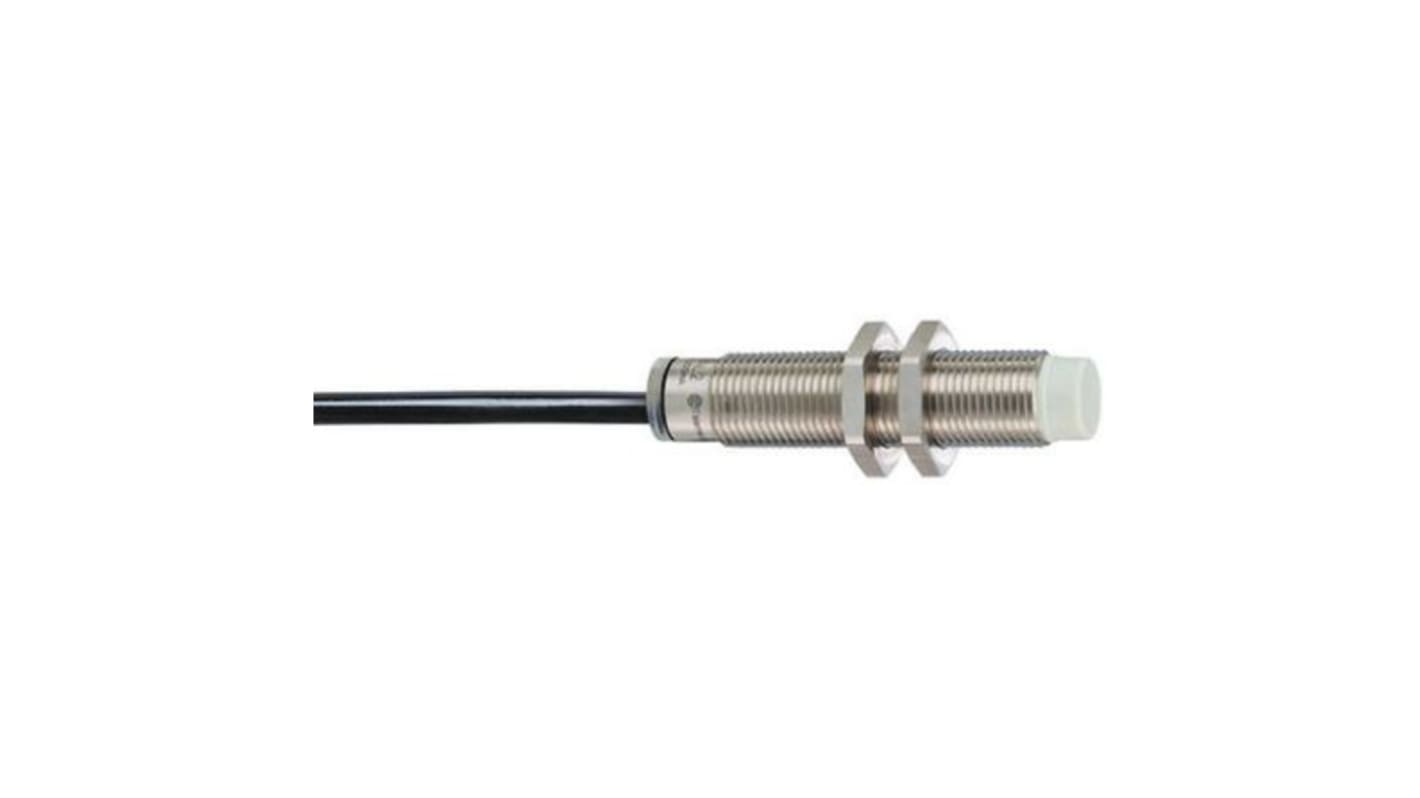 Telemecanique Sensors Inductive Barrel-Style Proximity Sensor, M12 x 1, 7 mm Detection, NPN Output, 12 → 24 V