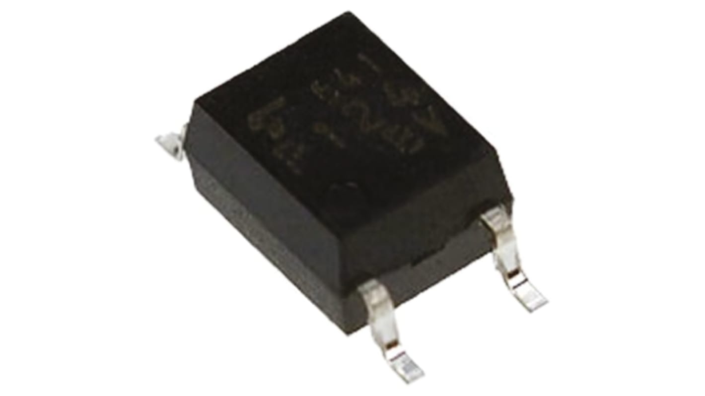 Toshiba, TLP124(F) DC Input Transistor Output Optocoupler, Surface Mount, 4-Pin SOP