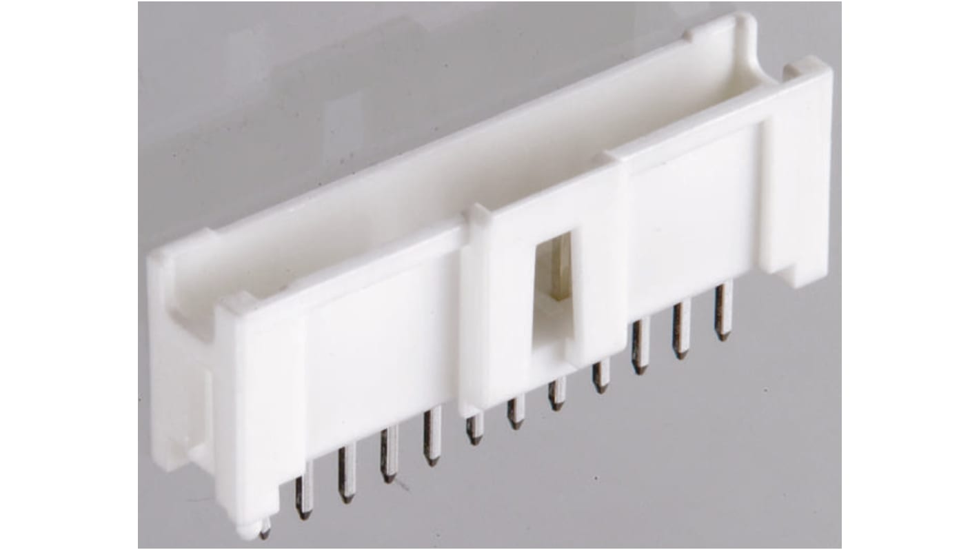 Molex MicroClasp Series Straight Through Hole PCB Header, 10 Contact(s), 2.0mm Pitch, 1 Row(s), Shrouded