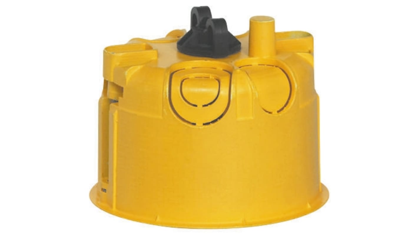 Legrand Batibox Yellow Plastic Back Box, NF, 1 Gangs, 67 x 50mm