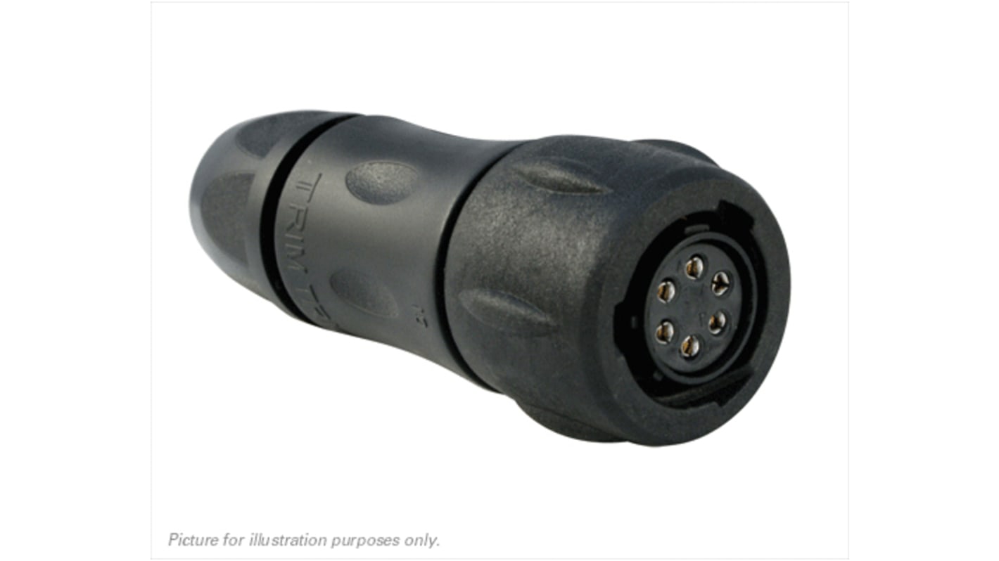 Souriau Circular Connector, 6 Contacts, Cable Mount, Socket, Female, IP68, IP69K, UTS Series