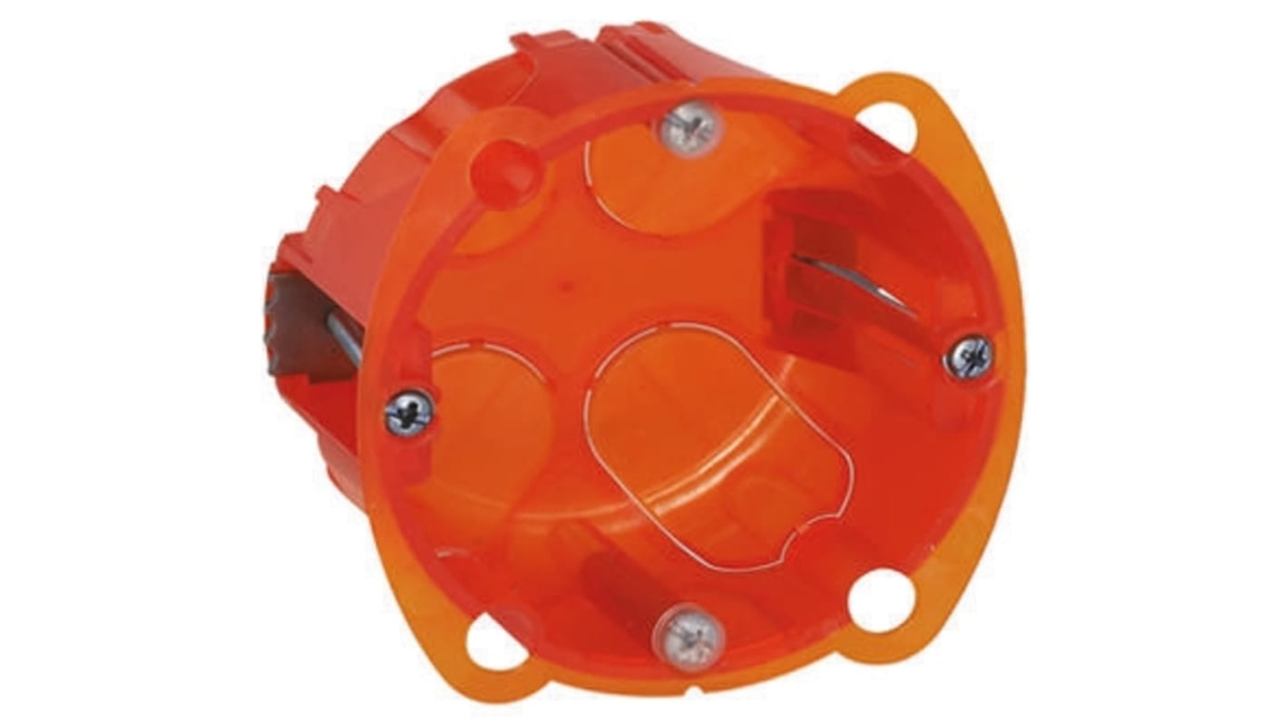 Legrand Batibox Orange Plastic Back Box, NF, 1 Gangs