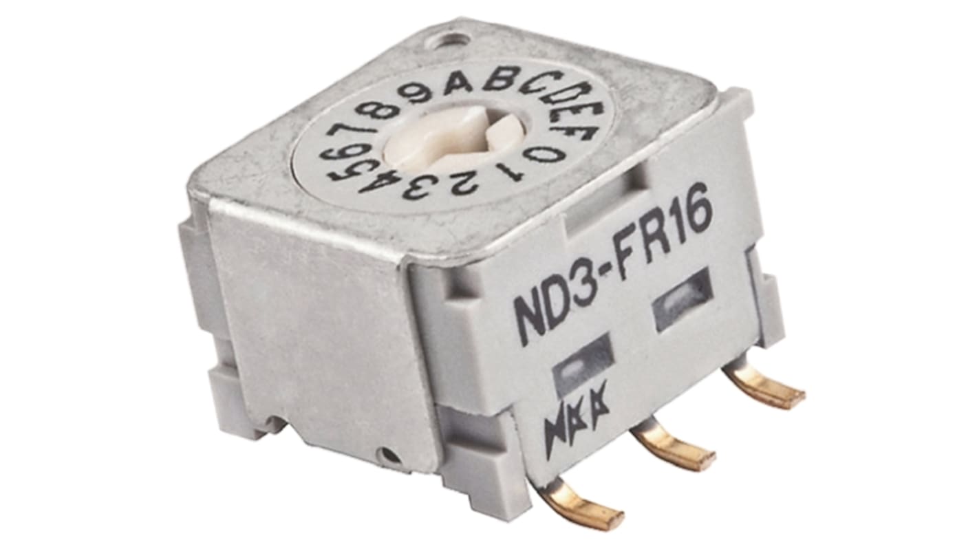 Commutateur rotatif DIP de codage NKK Switches, Traversant