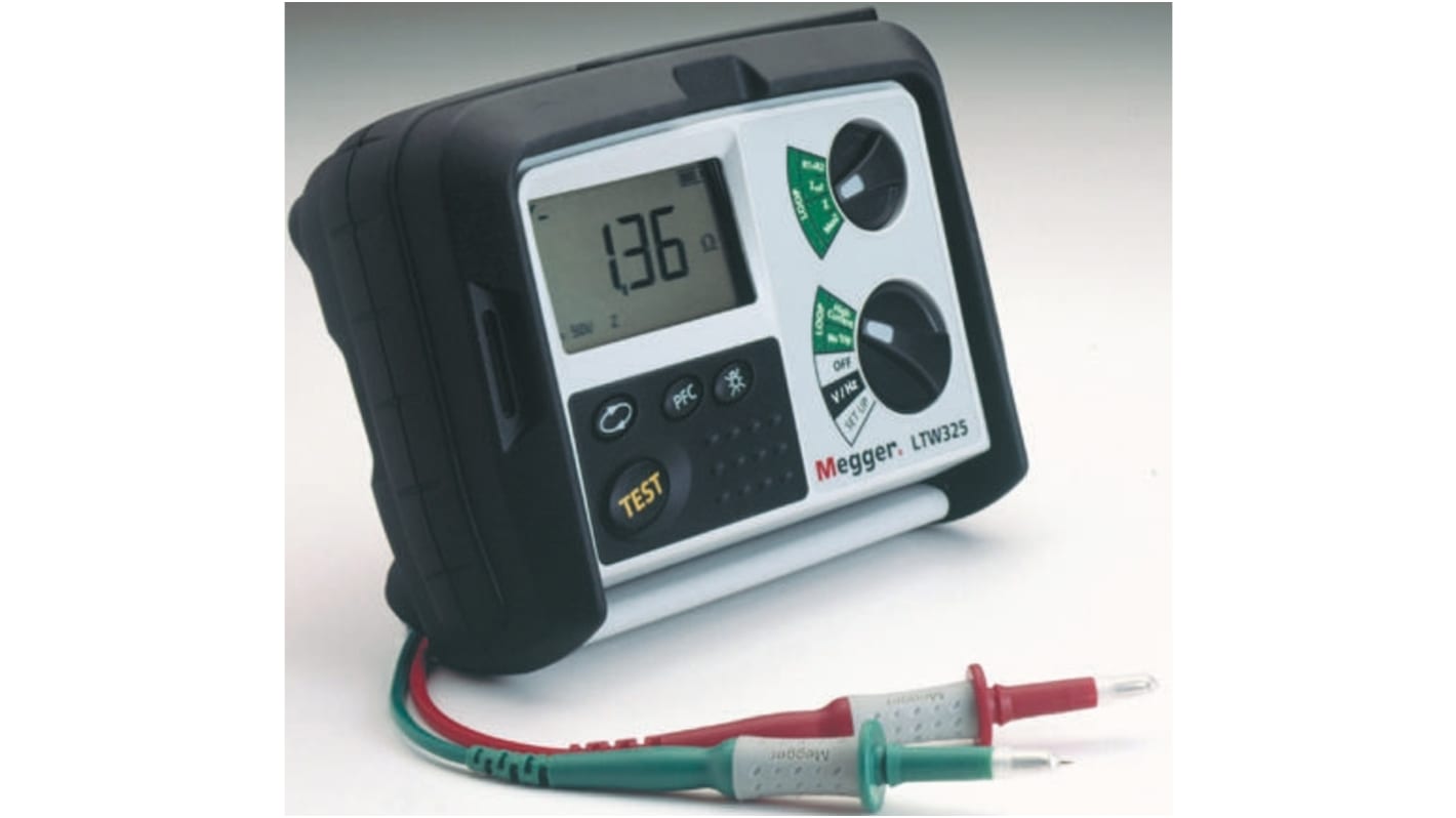 Megger LTW325EUBS Loop Impedance & RCD Combined Tester, Loop