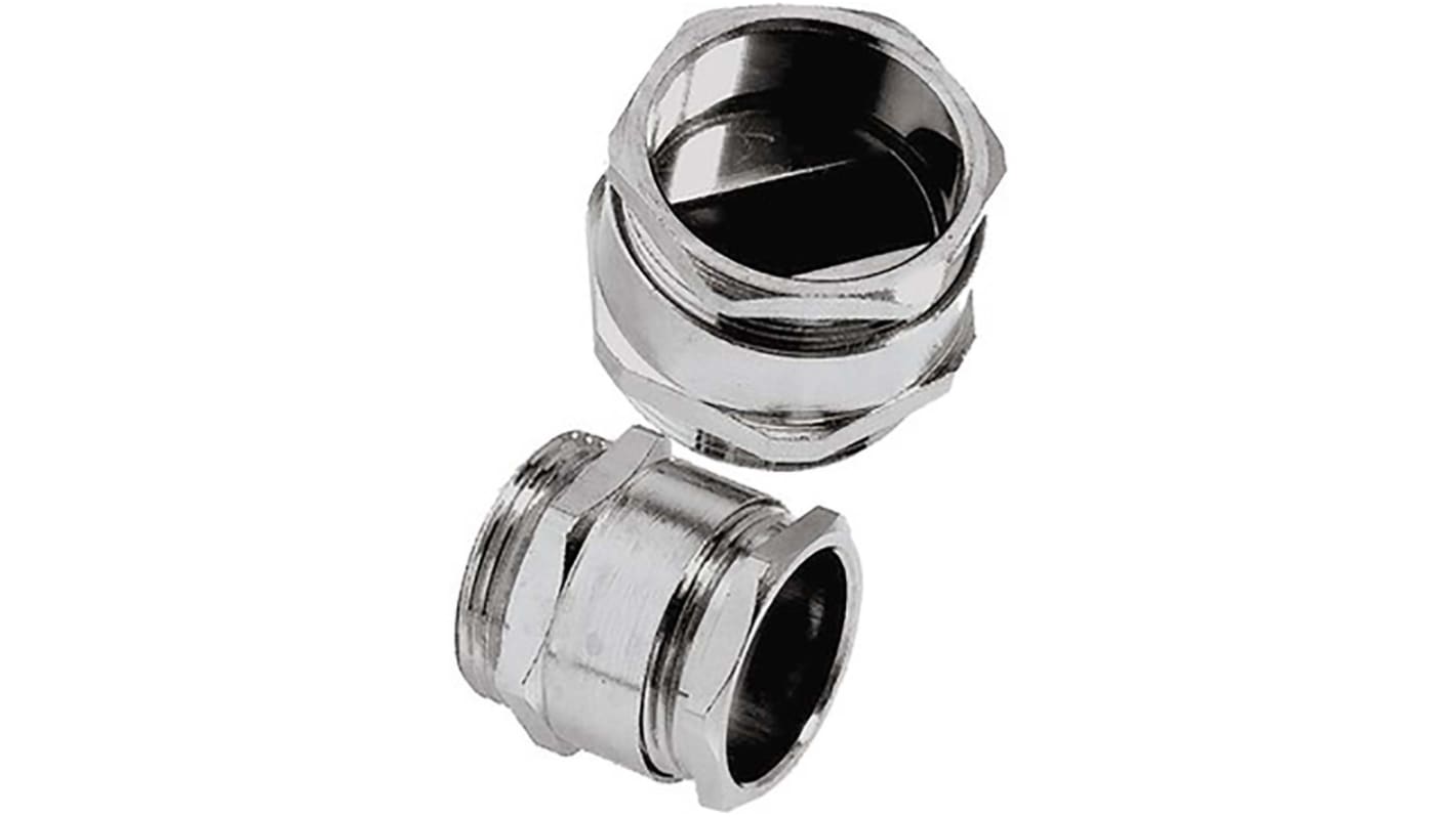 Lapp SKINDICHT Series Metallic Nickel Plated Brass Cable Gland, M32 Thread, 4mm Min, 11.5mm Max, IP54