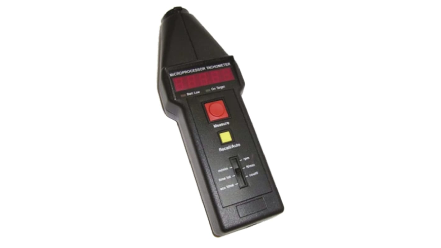 CT6 | Compact Tachometer Best Accuracy ±0.05 % - Optical LED 99999rpm | RS