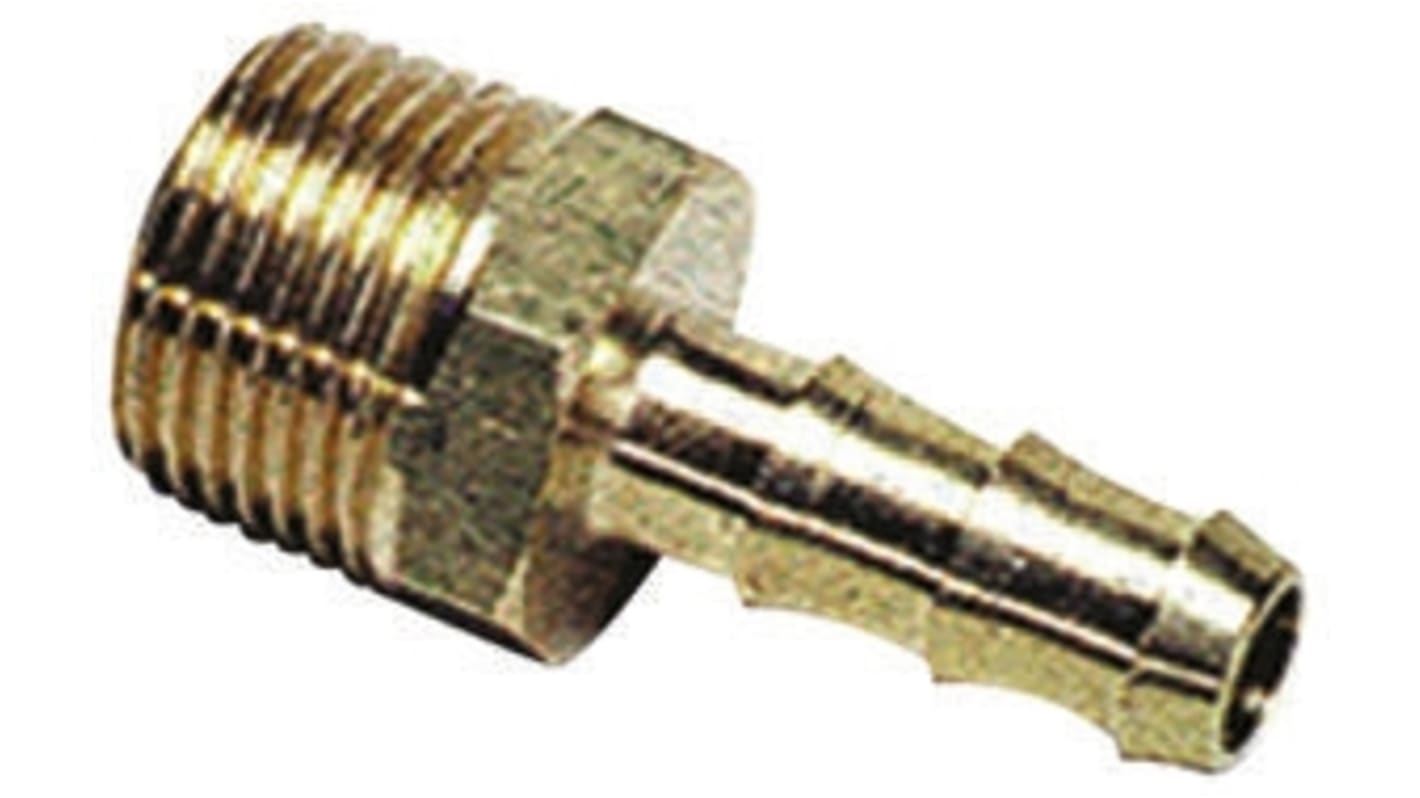 0123 19 17 Legris Brass Pipe Fitting, Straight Threaded Tailpiece