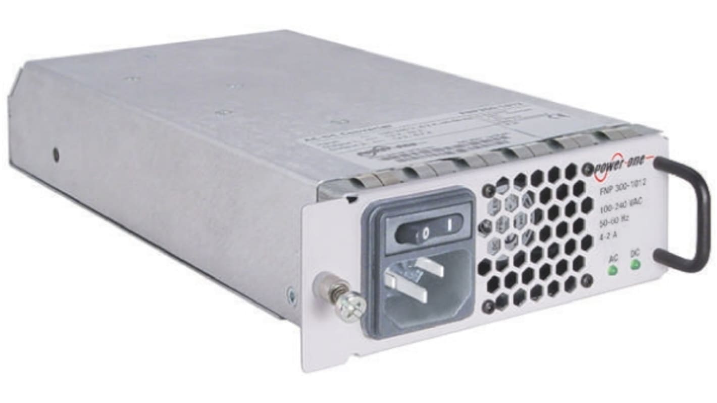 BEL POWER SOLUTIONS INC Power Supply, FNP300-1048G, 12 V dc, 48 V dc, 6.25 A, 700 mA, 310W, Dual Output, 85 →