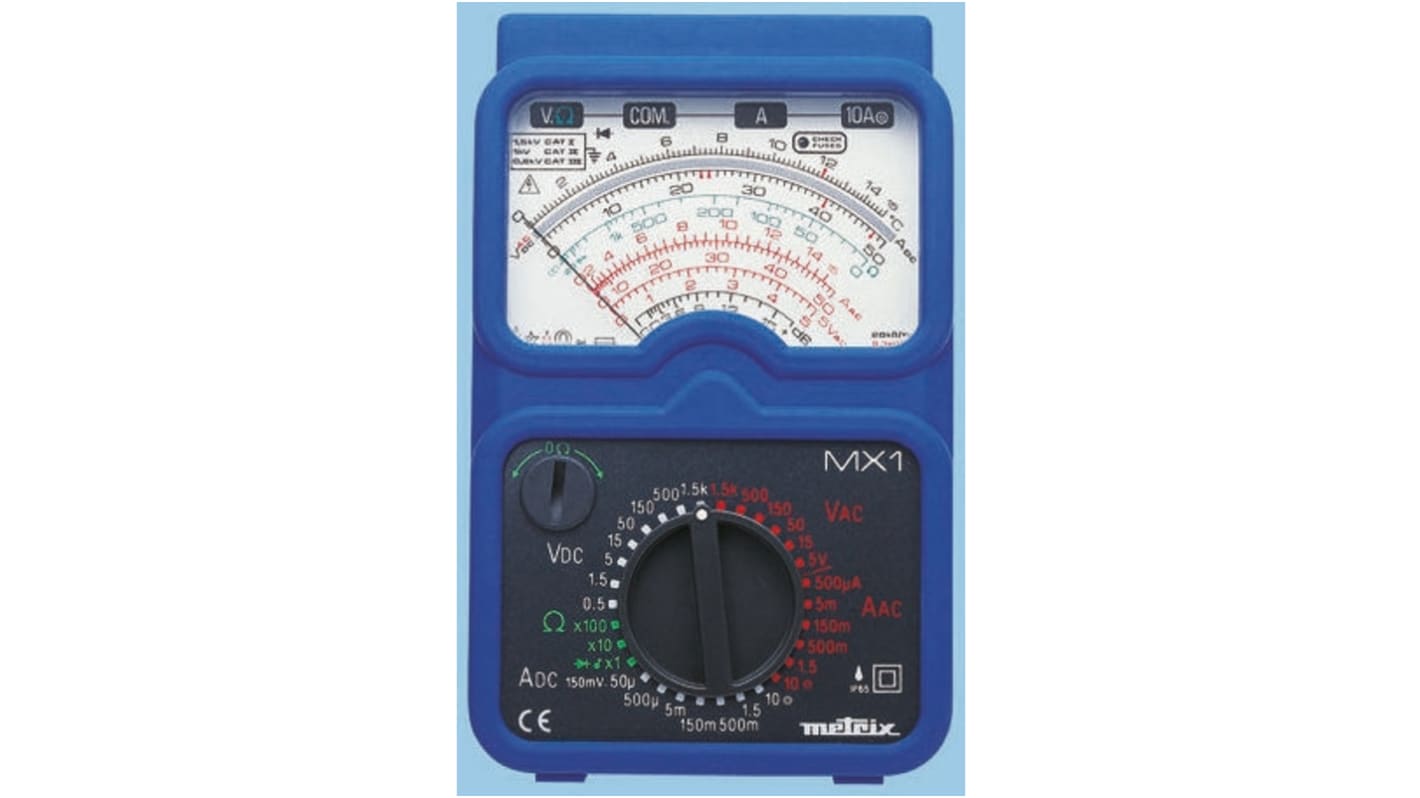 Multimetro analogico Metrix MX 1, 1.5kV, 200A ca, calibraz. ISO