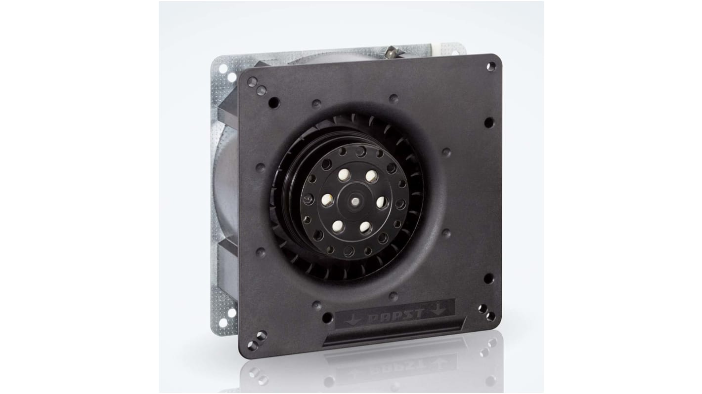 Ventilateur centrifuge ebm-papst, 55m³/h, 24 V dc, 135 x 135 x 38mm