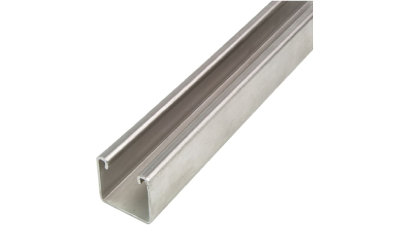 Unistrut 41 x 41mm Galvanised Steel Strut, 2m Long