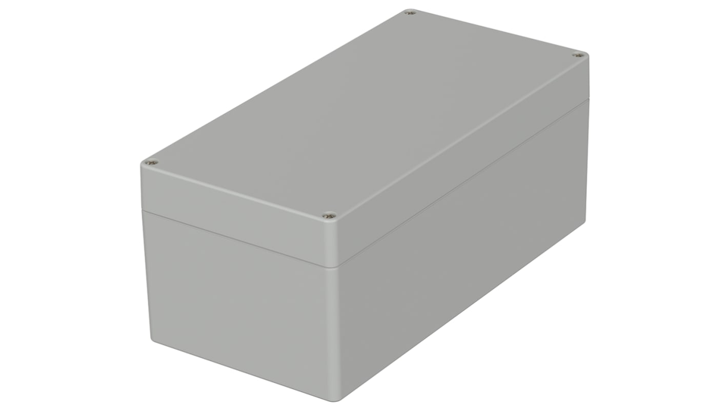 Bopla Euromas Series Light Grey Polycarbonate Enclosure, IP66, IK07, Light Grey Lid, 240.5 x 120 x 100.5mm