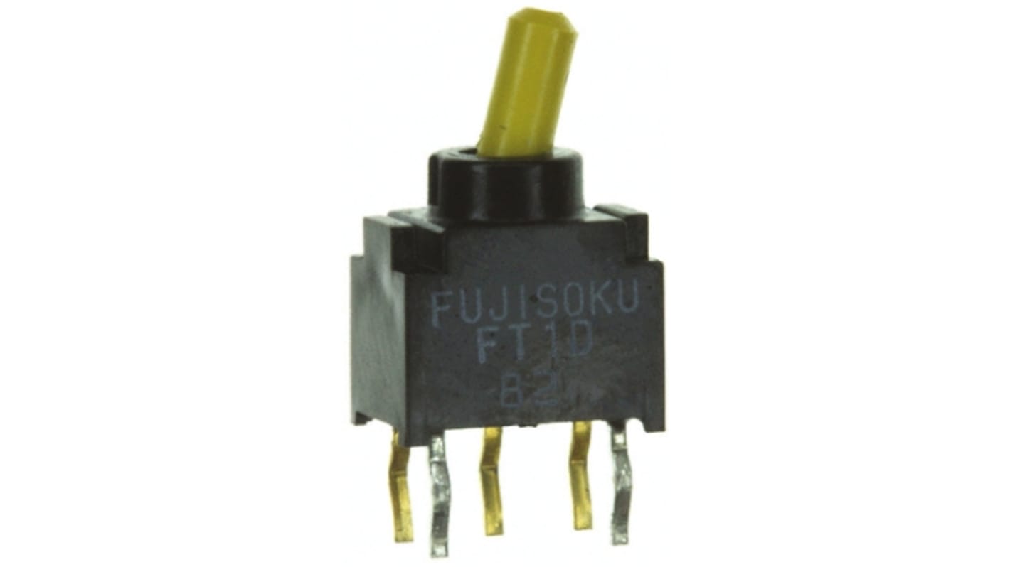 Fujisoku Toggle Switch, PCB Mount, On-On, SPDT, Through Hole Terminal