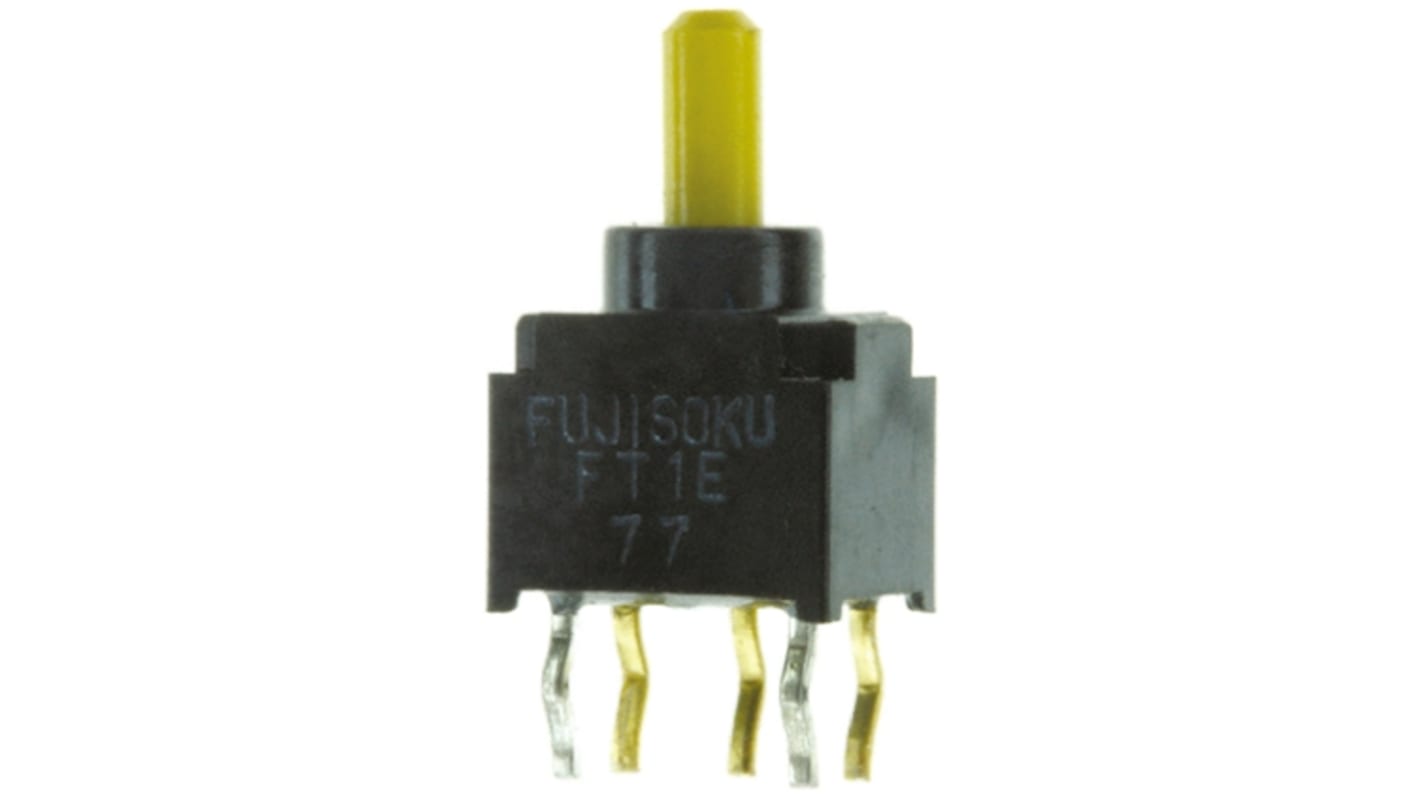 Copal Electronics Toggle Switch, PCB Mount, On-Off-On, SPDT, Through Hole Terminal