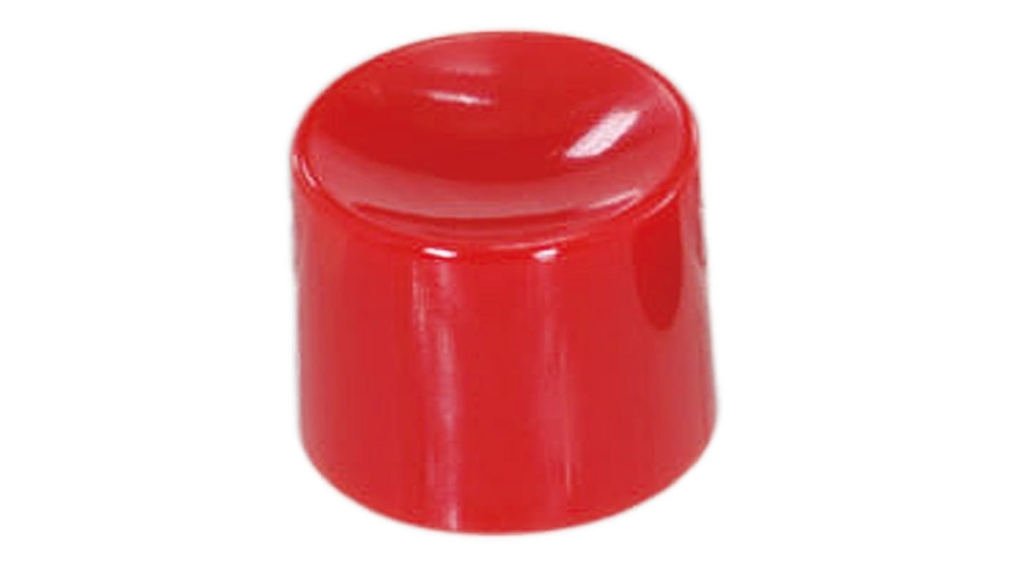 Nidec Components Red Push Button Cap for Use with 8N Series Switches, 8P Series Switches, SP101 Series Switches
