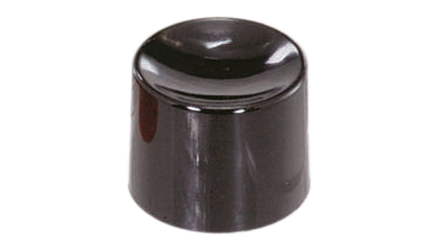 Nidec Components Black Push Button Cap for Use with 8N Series Switches, 8P Series Switches, SP101 Series Switches