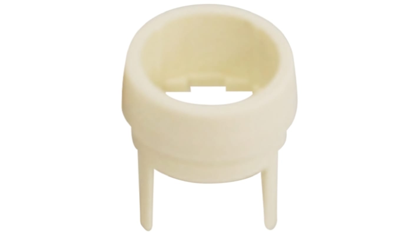 Nidec Components Ivory Push Button Cap, For Use With LTM, LTMG, LTR Series Push Button Switches