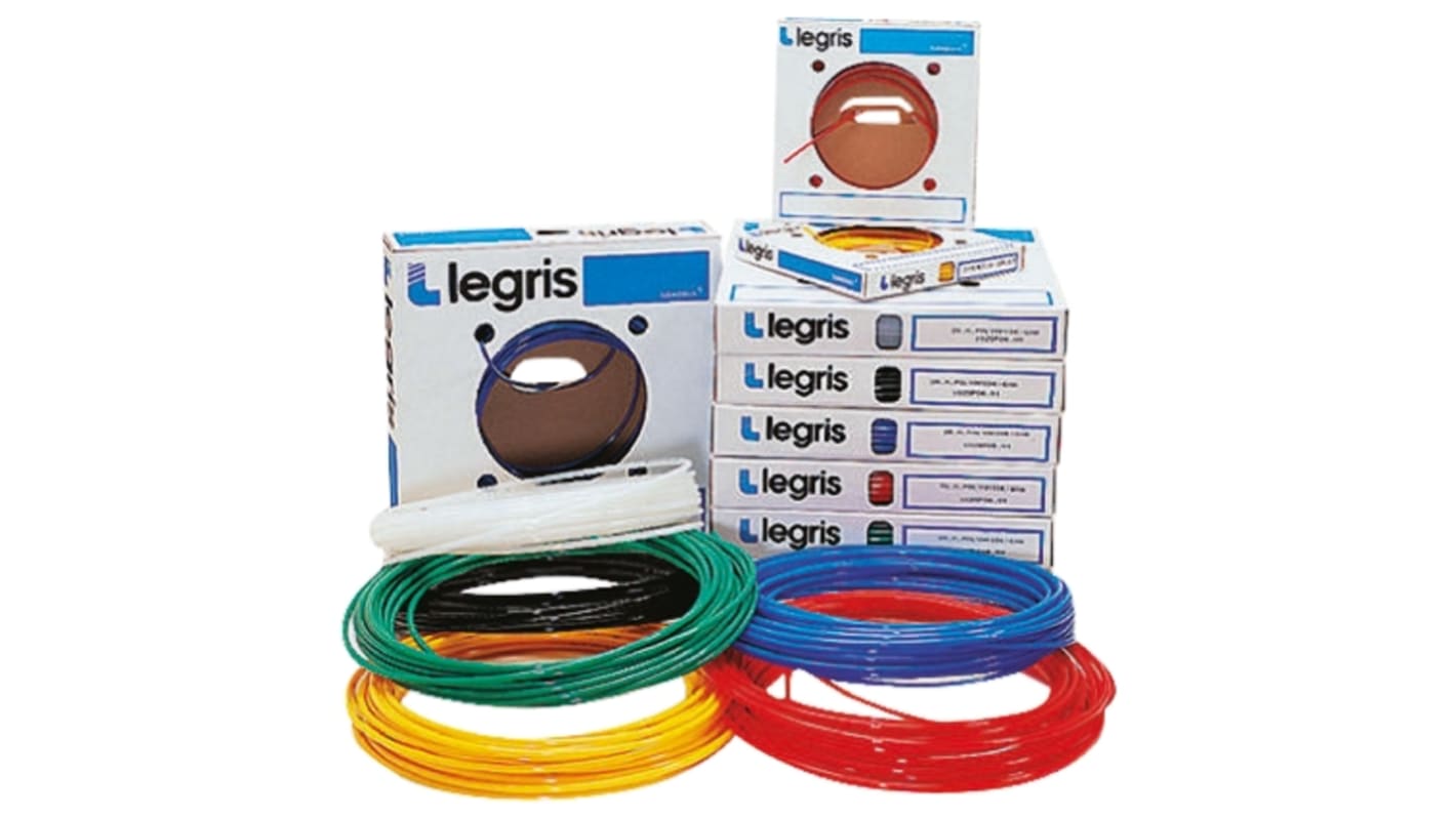 Legris Compressed Air Pipe Yellow Nylon 6mm x 25m 1025P Series