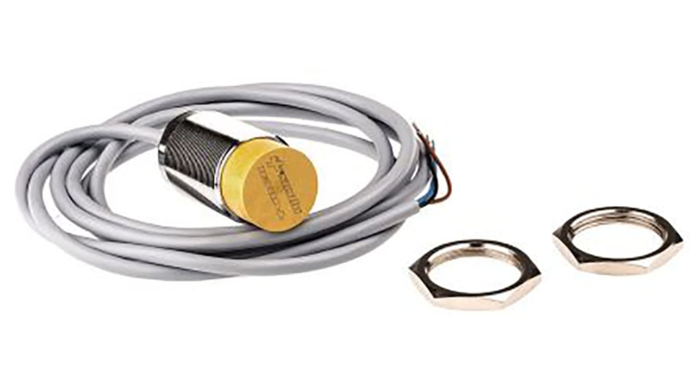 Turck Inductive Barrel-Style Proximity Sensor, M18 x 1, 8 mm Detection, PNP Output, 10 → 30 V dc, IP68