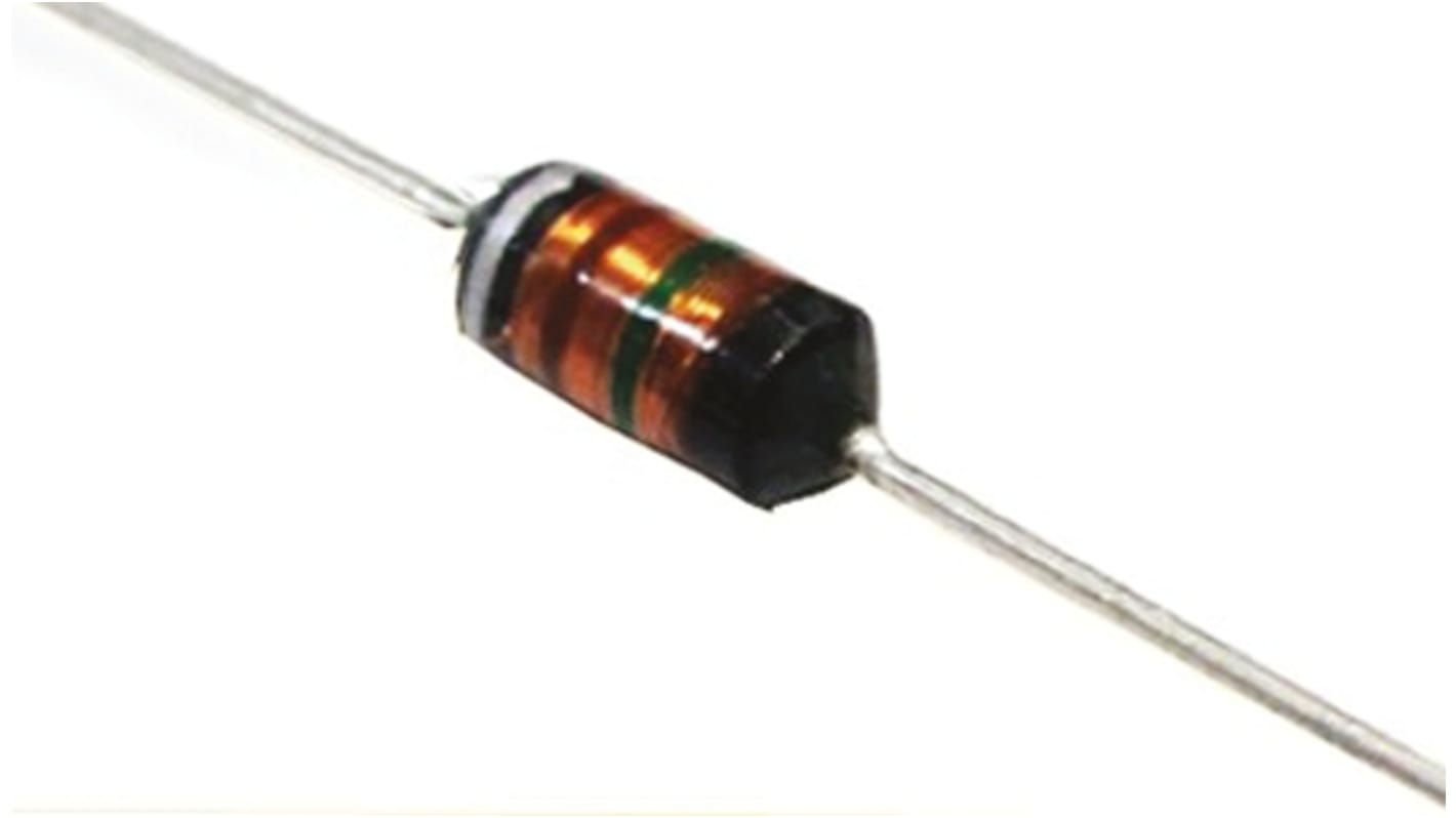 RS PRO Drosselspule, Ferrit-Kern, 22 μH, ±10%, 430mA, Axial / R-DC 1.1Ω, Ø 5.2mm x 11.3mm