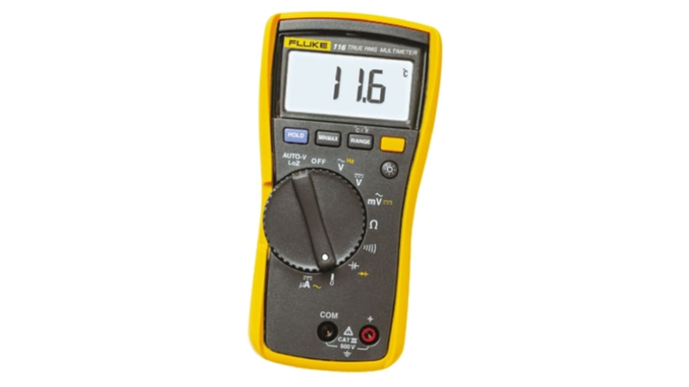 Multimetro digitale Portatile Fluke 116, 600V ca, 600μA ca, CAT III, True RMS, Cert. LAT